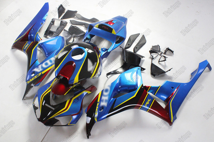 2006 2007 CBR1000RR FireBlade Replacement Fairing Kit - Custom Blue/Black.