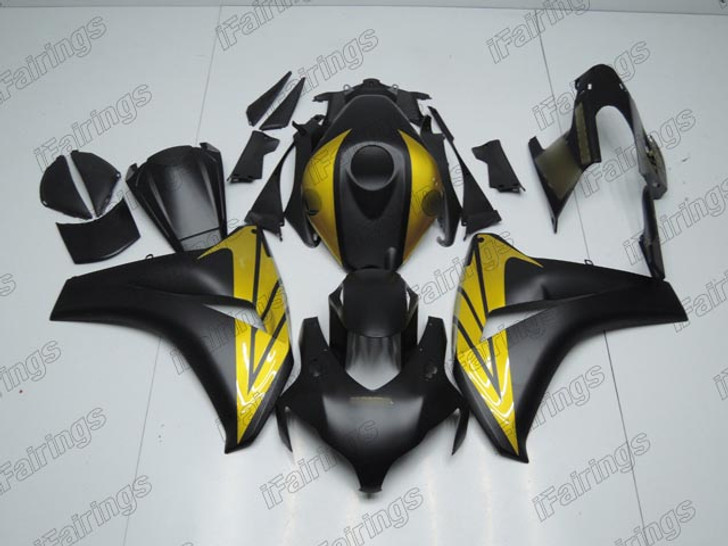 2008 2009 2010 2011 Honda CBR1000RR Fairing black and gold