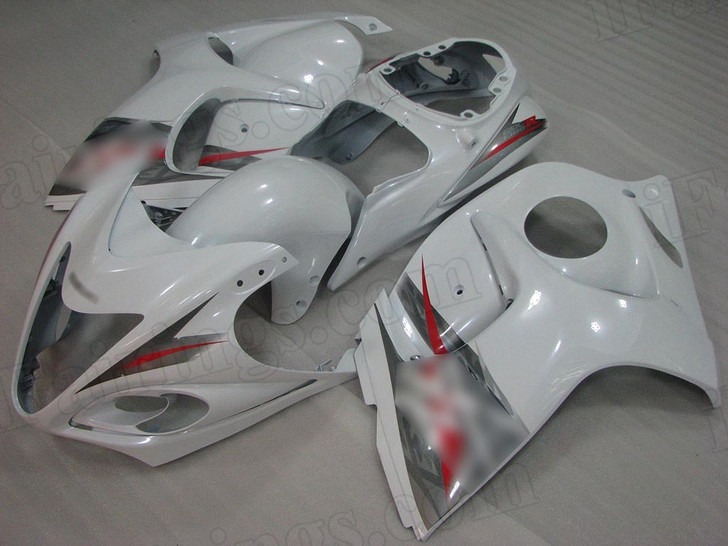 Suzuki Hayabusa GSX1300R white fairing kit