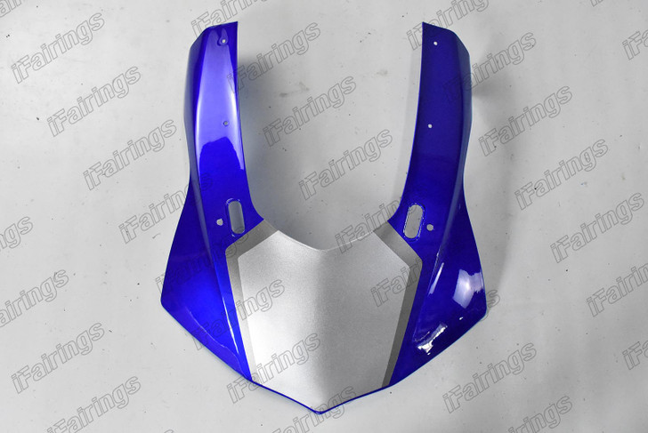 2015 2016 2017 2018 2019 Yamaha YZF R1 front upper nose fairing blue and silver