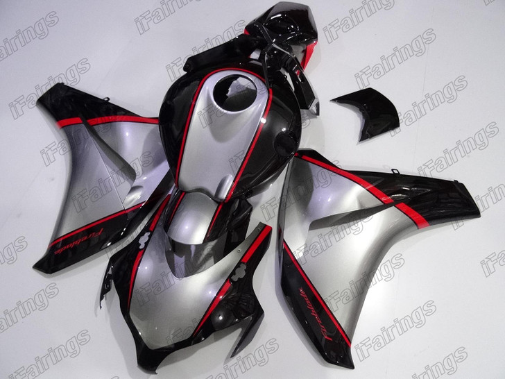 2008 2009 2010 2011 HONDA CBR1000RR black and silver fairing