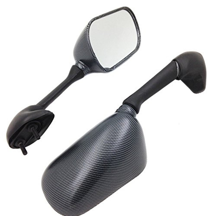 Motorcycle mirror assembly for 2004 2005 2006 Yamaha YZF-R1, O.E.M mirror replacement and quality guaranteed.