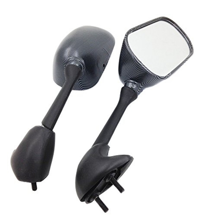 Motorcycle mirror assembly for 2004 2005 2006 Yamaha YZF-R1, O.E.M mirror replacement and quality guaranteed.