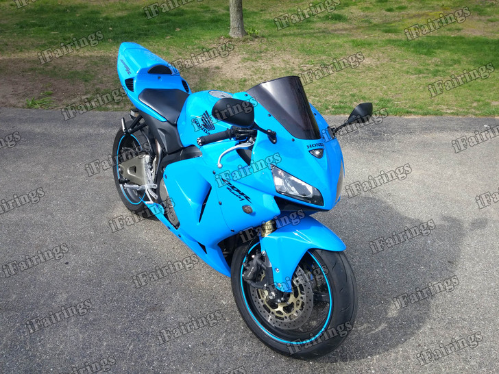2005 2006 Honda CBR600RR Blue Fairing Kit.