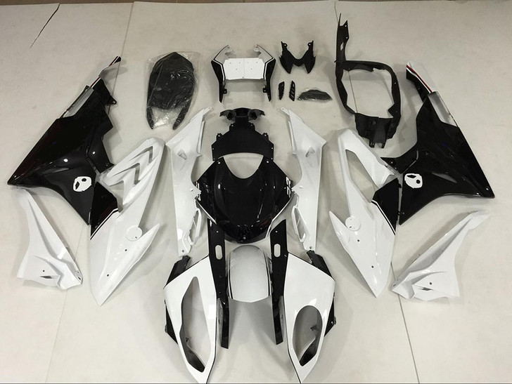 2015 2016 2017 2018 BMW S1000RR HP4 white and black fairing