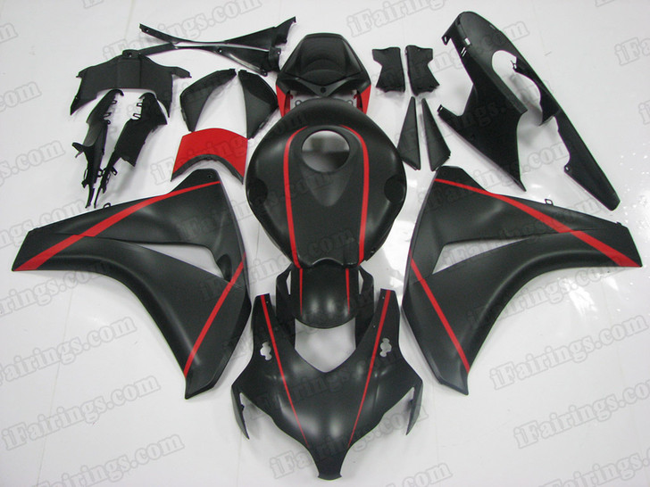 2008 2009 2010 2011 Honda CBR1000RR matte black fairings.