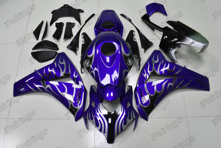 2008 2009 2010 2011 Honda CBR1000RR Fireblade blue fairing grey flame