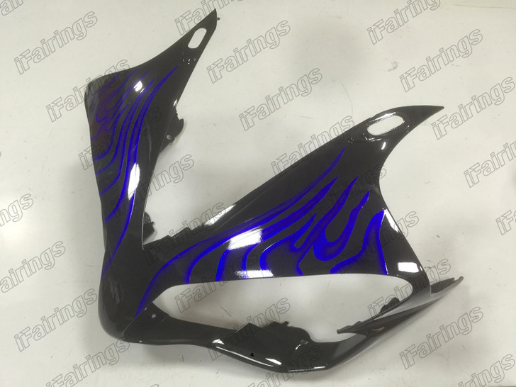 2007 2008 Yamaha YZF-R1 front upper fairing blue flame