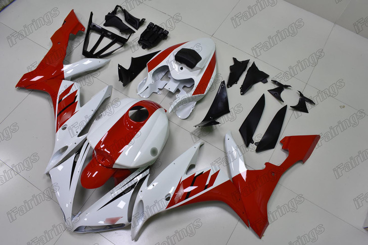 2004 2005 2006 Yamaha YZF R1 red and white fairing kit