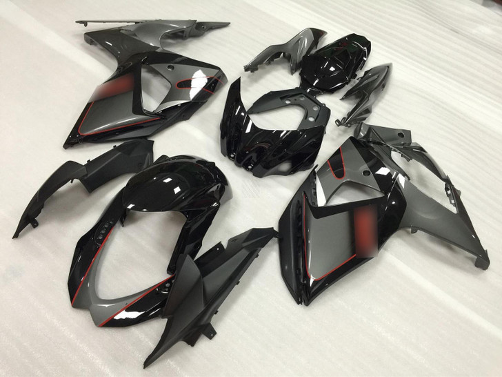 2009 2010 2011 2012 2013 2014 2015 2016 Suzuki GSXR1000 black and grey fairings