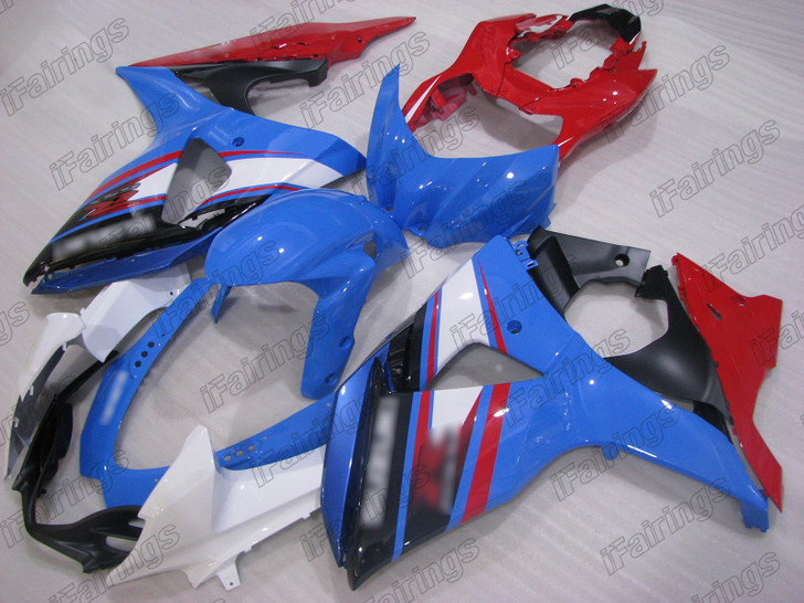 2009 2010 2011 2012 2013 2014 2015 2016 Suzuki GSXR 1000 blue and red fairings