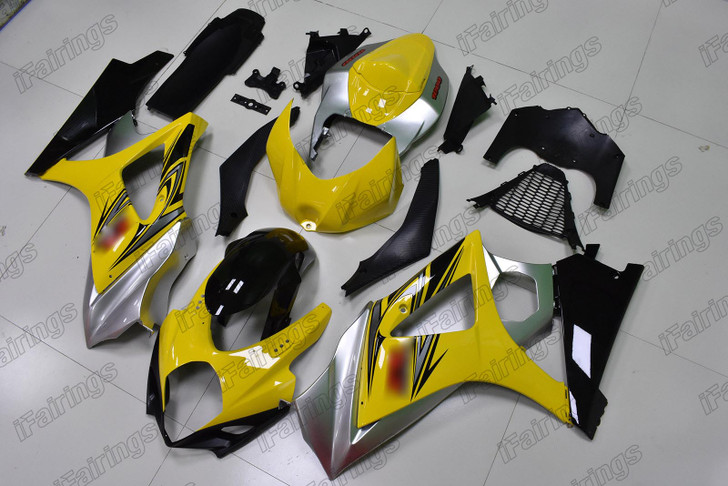 2007 2008 Suzuki GSXR1000 OEM Fairing yellow and silver