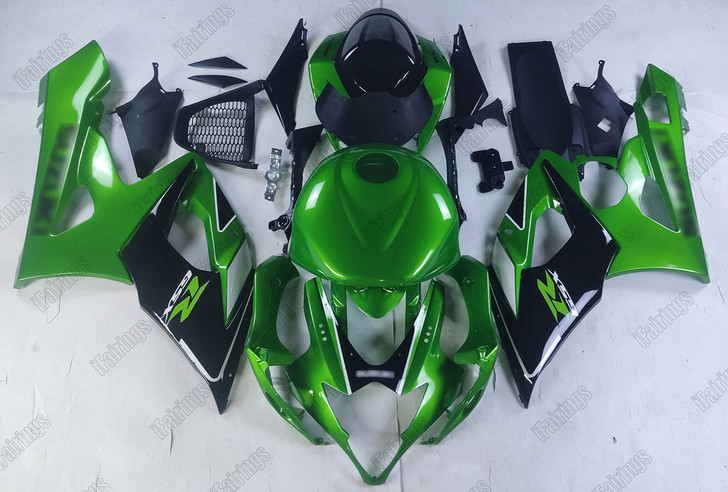 2005 2006 Suzuki GSX-R1000 K5 K6 green_black bodywork
