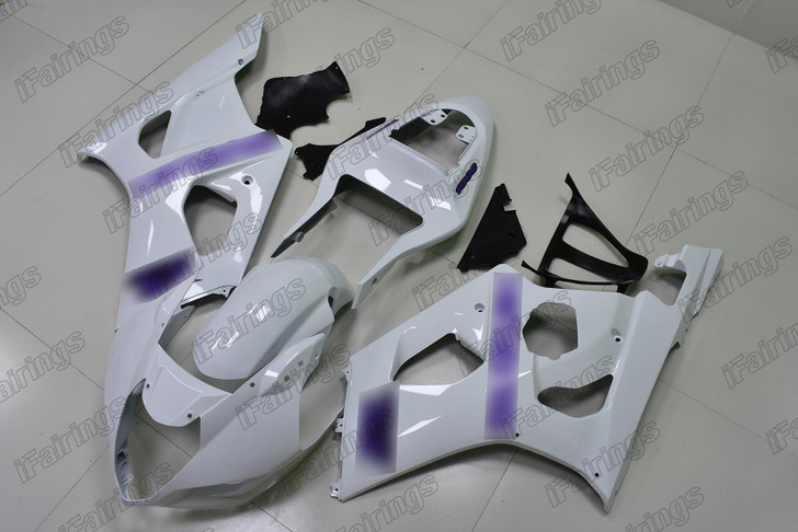 2003 2004 Suzuki GSXR1000 K3 K4 pearl white fairing purple graphics