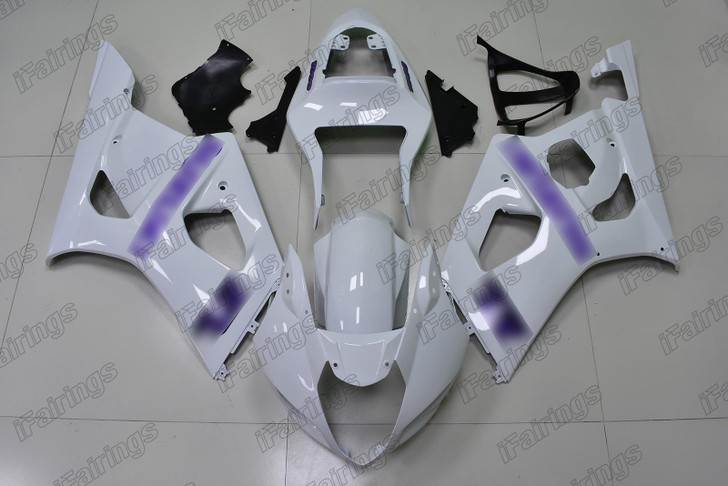 2003 2004 Suzuki GSXR1000 K3 K4 pearl white bodywork purple decals