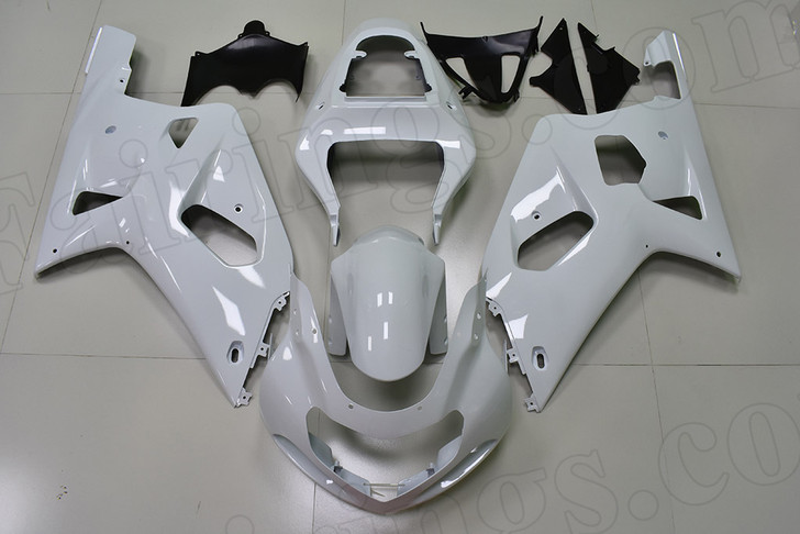 2001 2002 2003 Suzuki GSXR 600, GSXR750 pearl white fairings