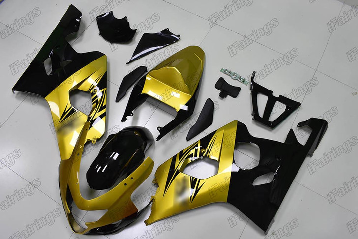 2004 2005 Suzuki GSXR 600/750 gold and black fairing