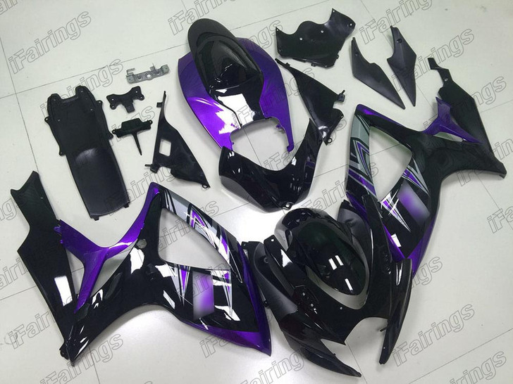 2006 2007 Suzuki GSXR 600/750 black and purple fairing
