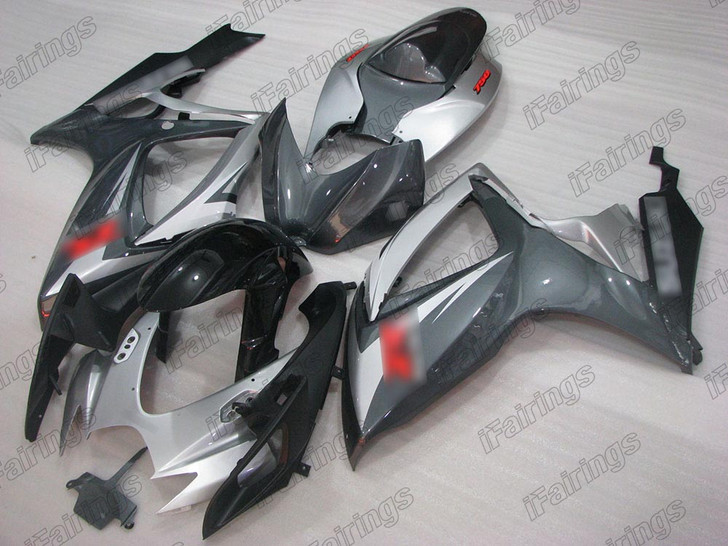 2006 2007 Suzuki GSXR 600/750 gray and silver fairing