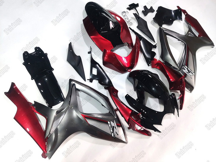 2006 2007 Suzuki GSX-R600/750 red_gray body kits