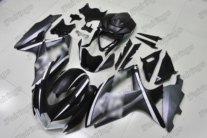 2008 2009 2010 Suzuki GSXR600 GSXR750 K8 K9 K10 black and gray fairing