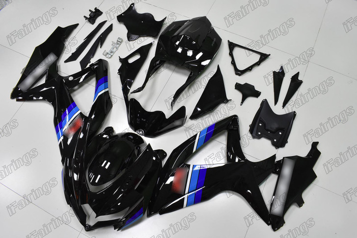 2008 2009 2010 Suzuki GSXR600 GSXR750 black fairing