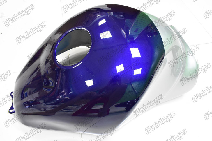 1999 to 2007 Suzuki Hayabusa GSX1300R tank cover fairing blue and silver