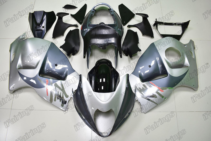 1999 to 2007 Suzuki Hayabusa GSX1300R aftermarket fairing silver and black