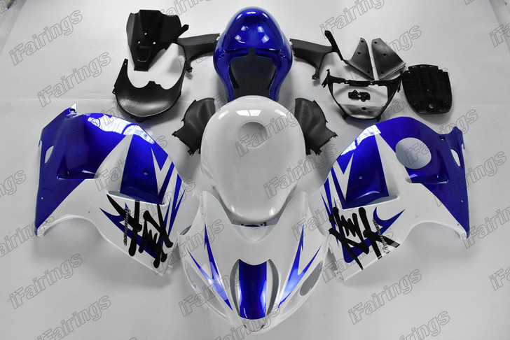 1999 to 2007 Suzuki Hayabusa GSX1300R white and blue fairing