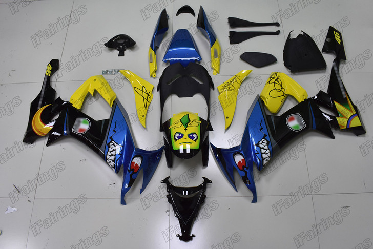 2008 2009 2010 Kawasaki Ninja ZX-10R ZX-10RR Rossi AGV Shark bodywork