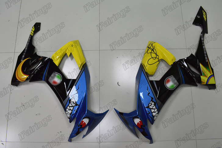 2008 2009 2010 Kawasaki Ninja ZX-10R ZX-10RR Rossi AGV Shark cowlings