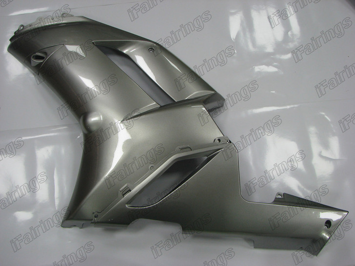 2007 2008 Kawasaki Ninja ZX-6R metallic grey plastic cover