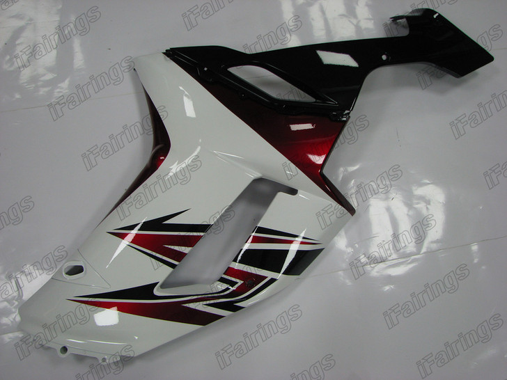 2007 2008 Kawasaki Ninja ZX-6R ZX-6RR plastic cover white and red