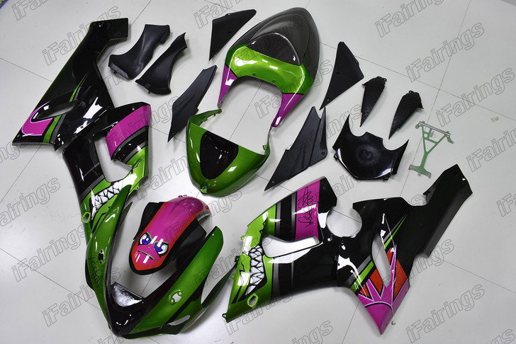 2005 2006 Kawasaki Ninja ZX-6R ZX-6RR 636 shark fairings