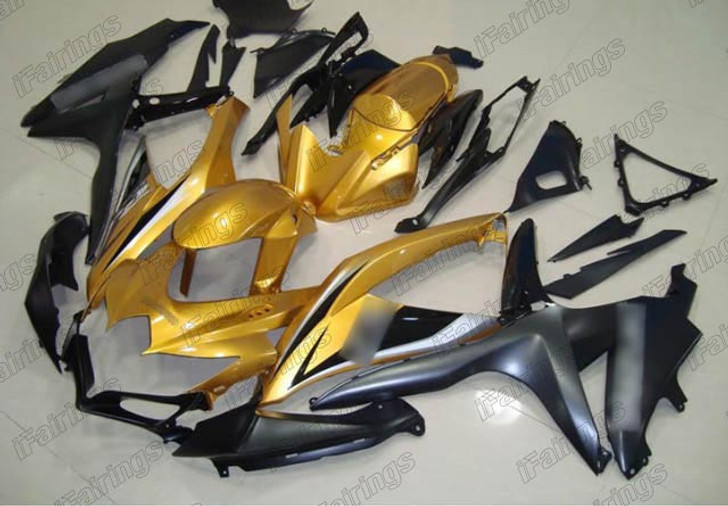 2008 2009 2010 Suzuki GSXR600 GSXR750 K8 K9 K10 gold and black fairing