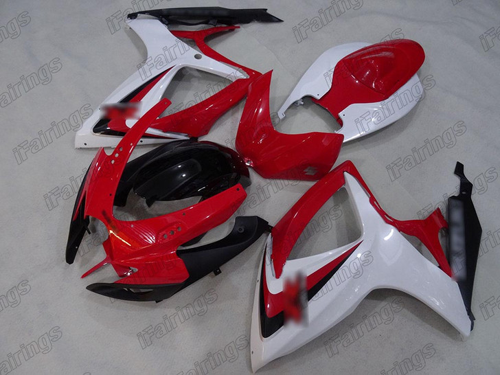 2006 2007 Suzuki GSXR 600/750 red white and black fairing