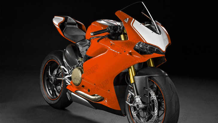 Ducati 959 1299 Panigale orange and white fairing