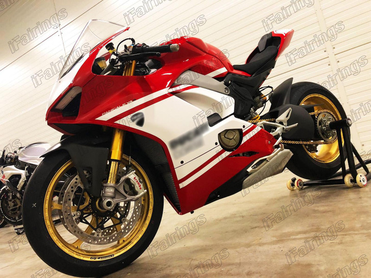 Ducati Panigale V4 V4S V4R red and white plastic