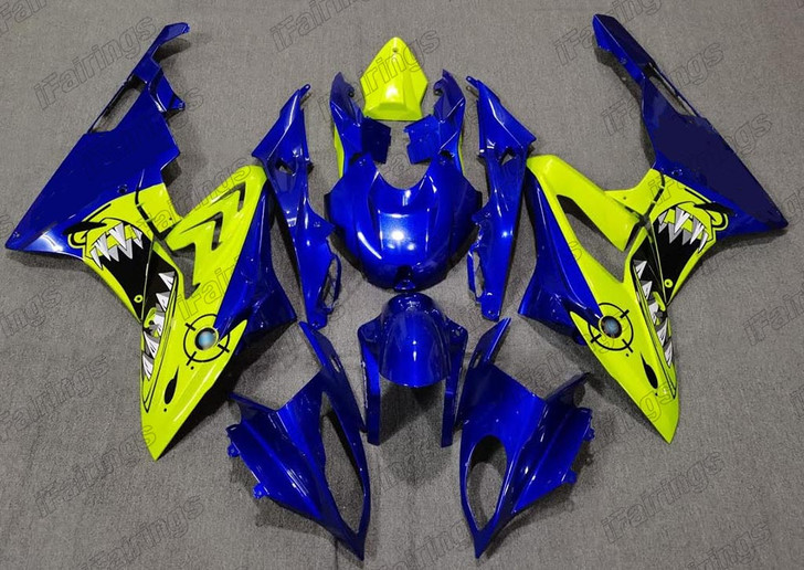 2015 2016 2017 2018 BMW S1000RR blue and lime green fairing