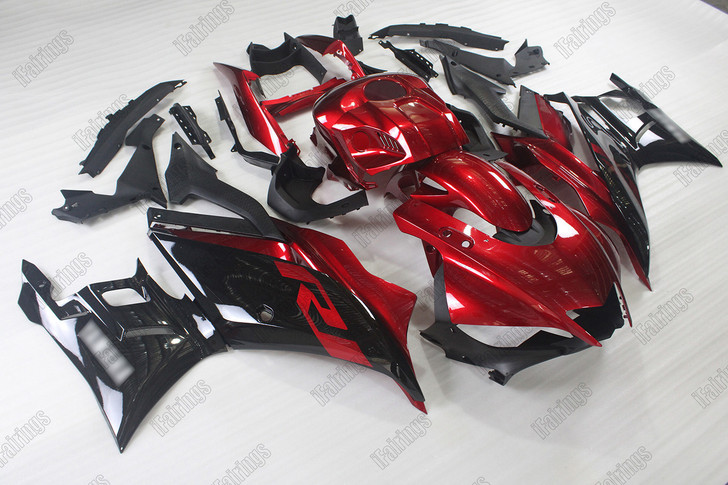 2019 2020 2021 2022 2023 2024 Yamaha YZF-R3 red_black body kit