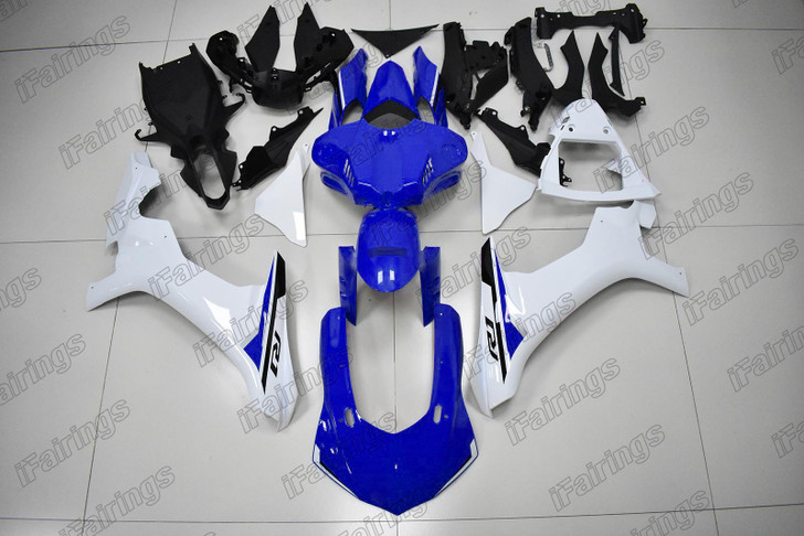 2015 2016 2017 2018 2019 Yamaha YZF R1 blue and white fairing kit