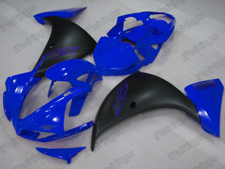 2009 2010 2011 Yamaha YZF R1 blue and black fairings