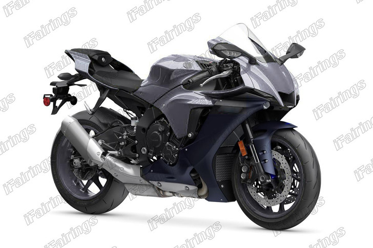 2020 2021 2022 2023 Yamaha YZF-R1 gray and black fairing