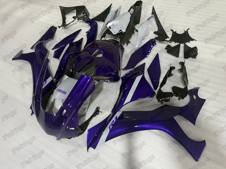 Aftermarket fairing for 2020 2021 2022 2023 Yamaha YZF-R1 purple.