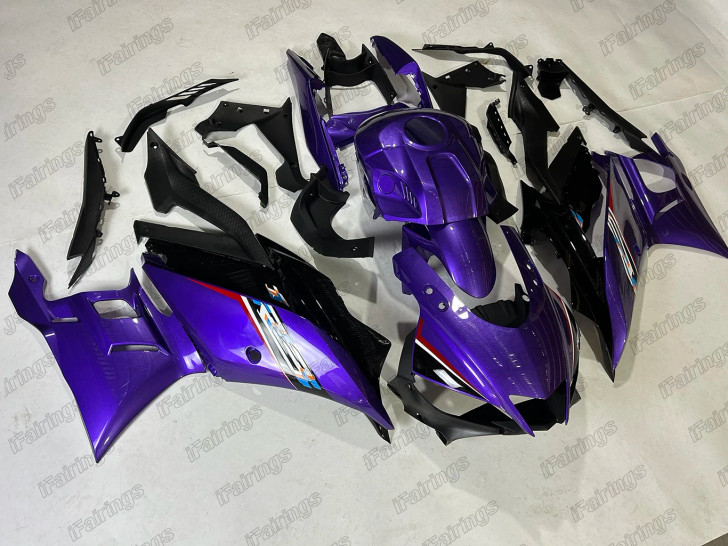 2019 2020 2021 2022 2023 2024 Yamaha YZF-R3 candy purple body kits