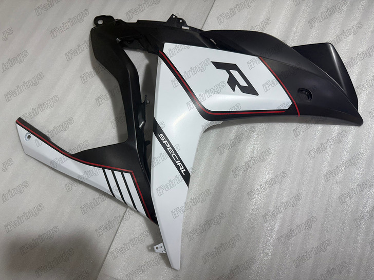 2015 2016 2017 2018 Yamaha YZF-R3 YZF-R25 black and white plastic kit