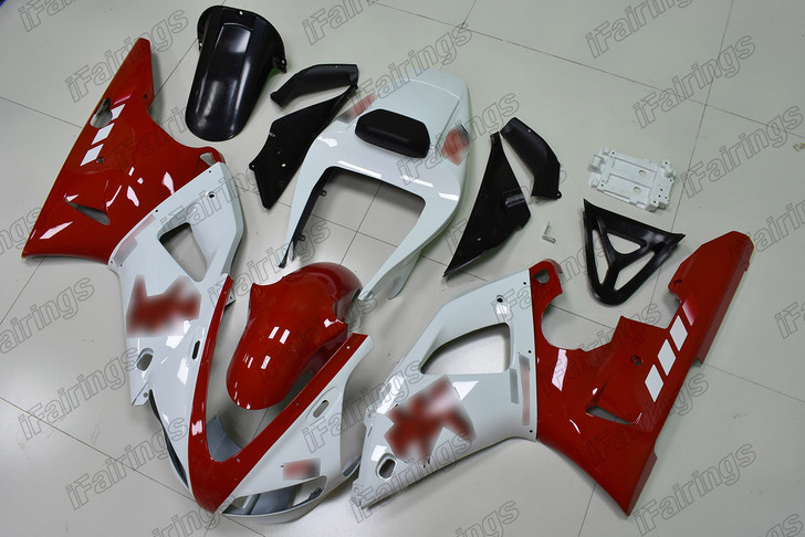 1998 1999 Yamaha YZF-R1 original fairing white and red