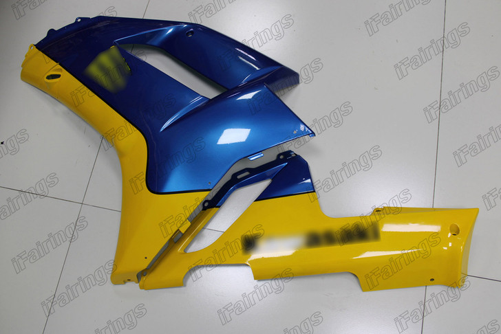 2007 2008 Kawasaki ZX-6R 636 blue and yellow cowling