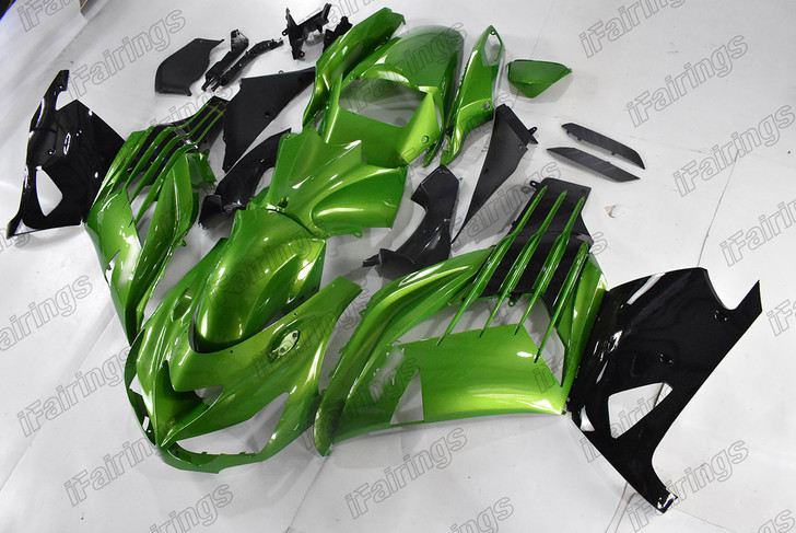 Kawasaki Ninja ZX-14 ZZR1400 original fairing green and black