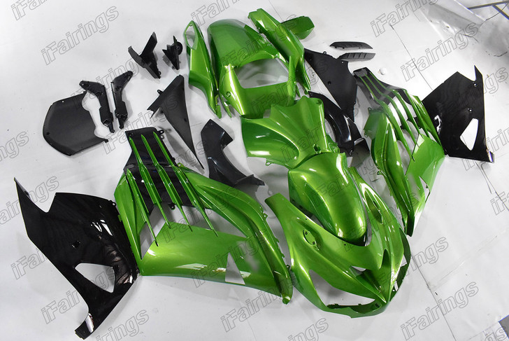 Kawasaki Ninja ZX-14 ZZR1400 factory bodywork green and black
